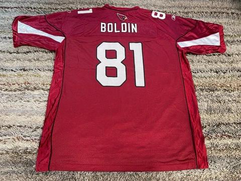 Vintage Anquan Boldin #81 Arizona Cardinals NFL Reebok Jersey Mens 2XL Red Cover