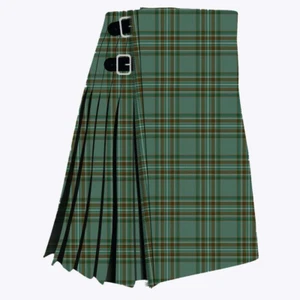 Schottisches Kelly Kleid Tartan Kilt Herren handgefertigt traditionell 8 Yard Kilt - Bild 1 von 2