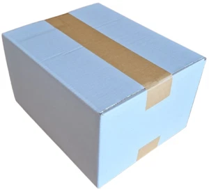 TOP-Versandschachtel 2-wellig weiss 250x200x140mm Kartonkiste Versandkarton - Bild 1 von 2