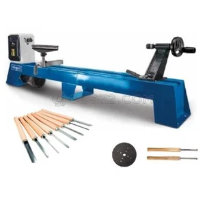 TORNO PARA MADERA 1000 MM 400W SCHEPPACH DM1100T + 8 PIEZAS GUBIAS CINCELES - Imagen 1 de 4
