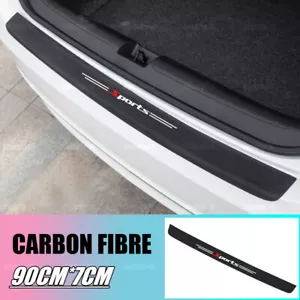 1x Carbon Fiber Texture Guard Sticker Car Rear Trunk Protector Cover Accessories - Bild 1 von 6