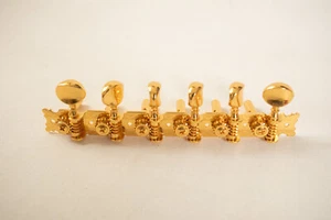 Gold Gitarre Tuner Set (B5A/JSF6) ein Stück graviert markiert Japan Akustik? - Bild 1 von 8