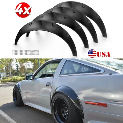 4X 4.5" Fender Flares Extra Wide Body Wheel Arches For Nissan 300ZX/200SX/240SX - Image 1 of 4