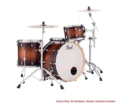 Pearl Session Studio Select Gloss Barnwood Brown Drums Shells | 24x14/13x9/16x16 - Image 1 of 4