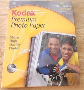 Kodak Premium Picture, High Gloss, 60 Sheets, 8 1/2 x 11 in, New - Picture 1 of 6