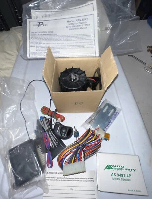 audiovox prestige remote security system with shock sensor APS-15KB one remote - Image 1 of 4