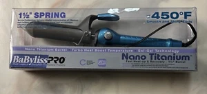 BABYLISS PRO 1 1/2 NANO TITANIUM Ceramic Barrel Curling Iron Hair Styling - Picture 1 of 8