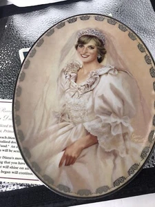 England Princess Diana Plate-Queen Of Our Hearts THE PEOPLE PRINCESS COA#5621J - Picture 1 of 11
