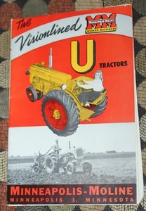 Brochure vintage c1950 MINNEAPOLIS-MOLINE TRATTORE U - Foto 1 di 7