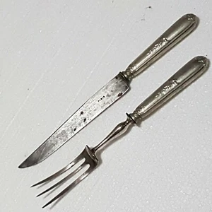 Vintage couteau et fourchette à viande. Kitchen French Vintage années 1950... - Imagen 1 de 8