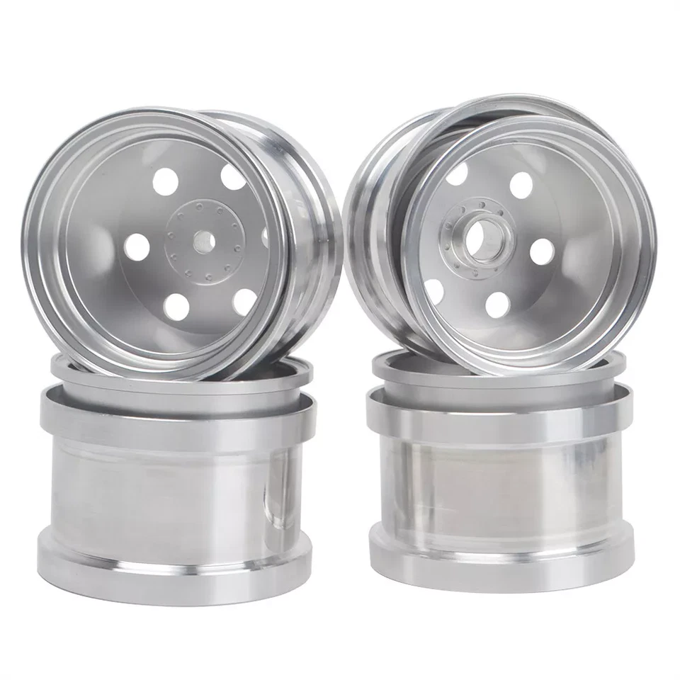 Alu Beadlock Felgen Für Tamiya Blackfoot Monster Beetle Mud Blaster RC-Zubehör - Bild 1 von 4