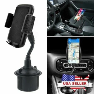 New Universal Car Mount Adjustable Gooseneck Cup Holder Cradle for Cell Phone US - Picture 1 of 12