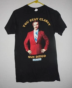 Anchorman The Legend of Ron Burgundy You Stay Classy Men's T Shirt. Size: small - Picture 1 of 6
