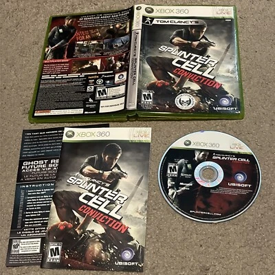Tom Clancy's Splinter Cell: Conviction Microsoft Xbox 360 Complete CIB w/ Manual - Image 1 of 4