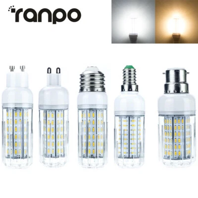 25W 30W LED Corn Light Bulb E14 B22 E27 GU10 G9 220V 4014 SMD Lamp 96/138LEDs - Image 1 of 4