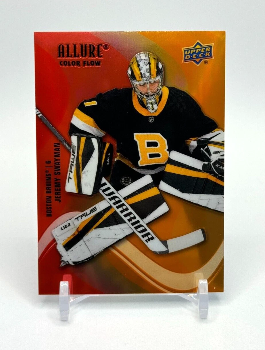 2022-23 Upper Deck Allure - Jeremy Swayman Color Flow Red/Orange - Boston Bruins