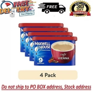 (4 pack) International Cafe Vienna Cafe Style Beverage Mix, 9 oz. Canister New - Picture 1 of 14