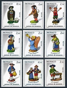 Monaco 1448-1456,MNH as MLH.Mi 1653-1661.Christmas 1984,Figurines from Provinces - Picture 1 of 1
