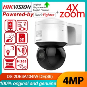 Hikvision DS-2DE3A404IW-DE 4MP 4x Zoom 3inch IR Dome Camera DarkFighter In Mic - Picture 1 of 1