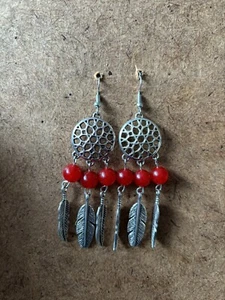Gemstone Dream Catcher Earrings - Picture 1 of 1