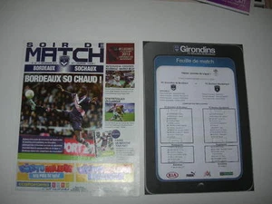 Programme N°44 - Bordeaux / Sochaux - 1 décembre 2012 + Feuille de match - Picture 1 of 1