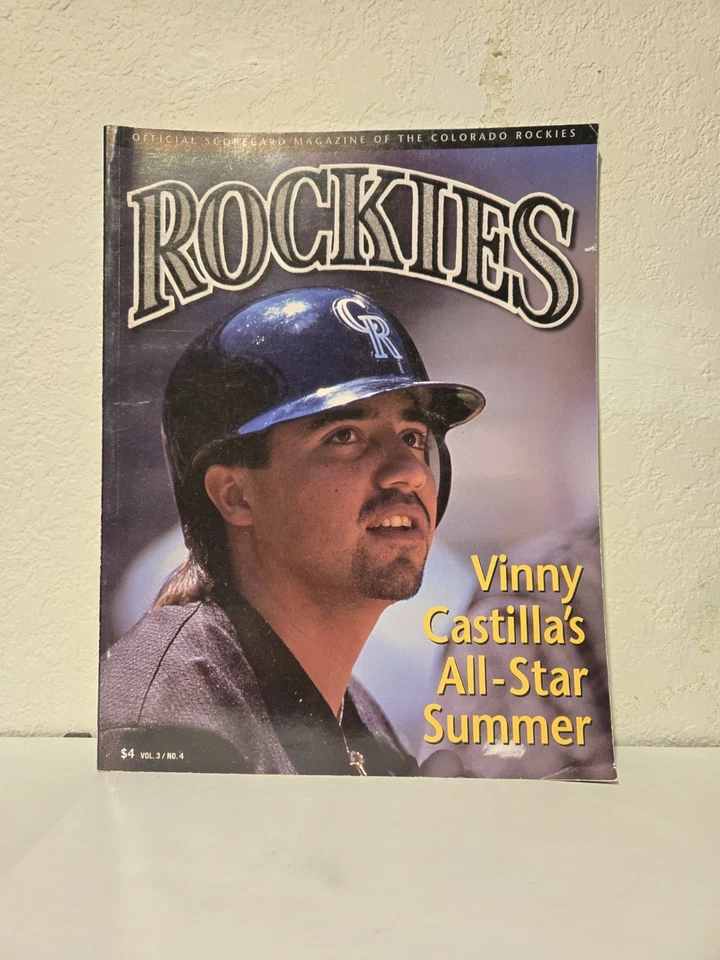 Colorado Rockies August 1995 Magazine Vol 3/No 4 - Vinny Castilla - Image 1 of 1