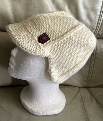 Oakley Vintage Y2K Gorro Tejido Invierno Sombrero Ala Visera Forrado Vellón Oreja Solapa Gorra Foto 1 de 4