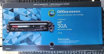 Cartucho de tóner láser negro 30A Office Depot marca nuevo en caja Foto 1 de 2