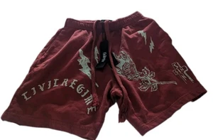 Civil Regime Mens Small Red Drawstring Basketball Shorts New - Picture 1 of 8