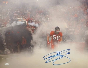 Brian Cushing Autographed 16x20 Running In Smoke Photo- JSA W Auth - Picture 1 of 7