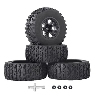RC Station 12mm Hex RC Wheels and Tires 4PCS 1/10 Scale RC Short Course Truck... - Picture 1 of 6