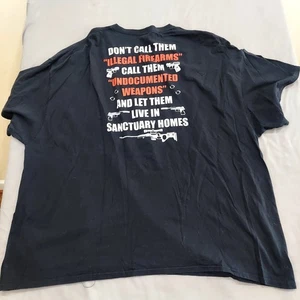 Firearms 2nd Amendment T-SHIRT Mens 4XL Black Short Sleeve Rifle - Picture 1 of 7