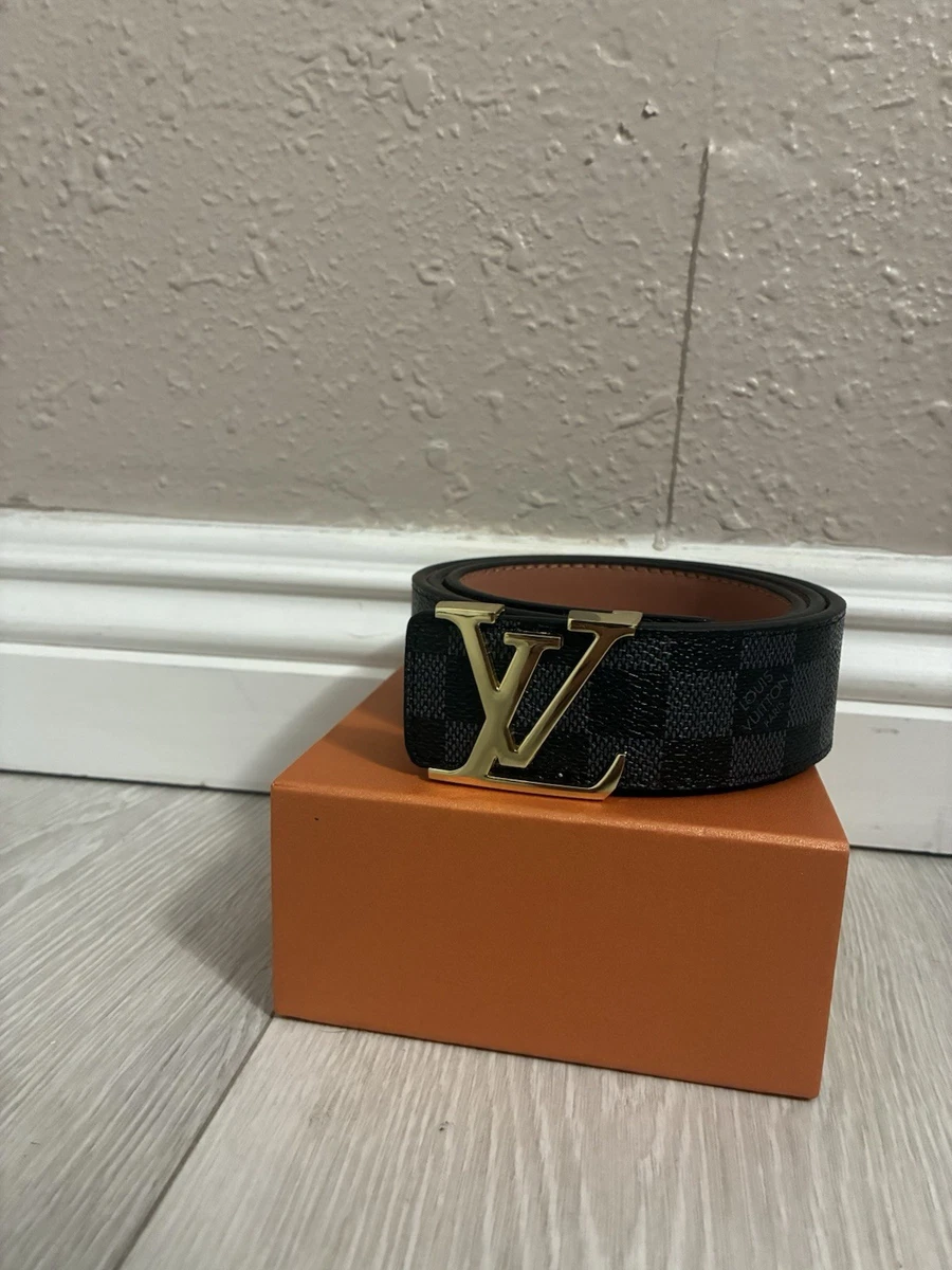 Louis Vuitton Leather Black Belts for Men for sale | eBay