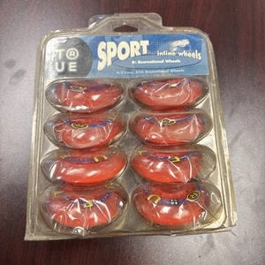 8 x Inline Skates Replacement Wheels Sport Recreational TRUE 72mm 82A, Red - New - Picture 1 of 1