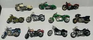 Harley Davidson Indian Diecast Spielzeug Motorrad 11 Stück Maisto Zymec Hot Wheel - Bild 1 von 24