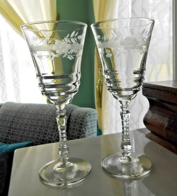 Rock Sharpe Water or Wine Goblet # 3005-9 Set of 2 - Image 1 of 3