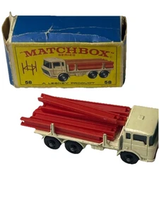 Vintage Lesney #58C DAF Girder Truck 1968 In Solid Original E4 Box Original Box - Picture 1 of 5