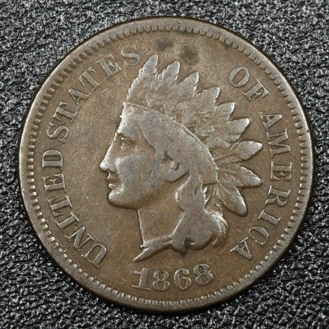 1868 Indian Head Copper Cent Cover