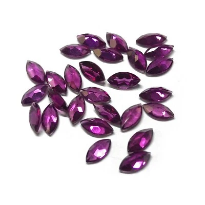 6x3mm 100% Natural Rhodolite Garnet Marquise Faceted Cut Loose Gemstone 100 Pcs - Image 1 of 4