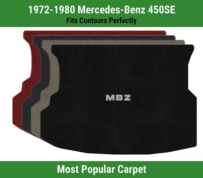Alfombra de maletero Lloyd Ultimat para Mercedes-Benz 450SE 72-80 con apliques MBZ Foto 1 de 4