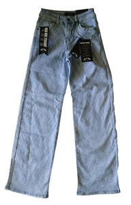 Fire & Rain Denim w/ Rhinestones Girls Blue Jeans Pants Size 0 - Picture 1 of 5