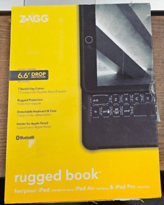 ZAGG Rugged Book Detachable Case & Keyboard for iPad Air, Air 2 & iPad 10.5”
