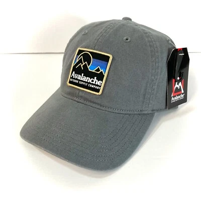 nuevo SOMBRERO AVALANCHA Gris Relajado-fit Algodón Papá Gorra Montañas Hombres/Mujeres ADULTO OSFM Foto 1 de 4