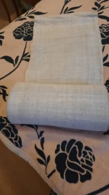 linen Handwoven Handmade 100% Pure Hemp Fabric textile natural, sold per meter - Image 1 of 4