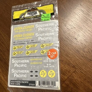 Woodland Scenics DT609 Southern Pacific Box Cars Dry Transfer Decals - Picture 1 of 2