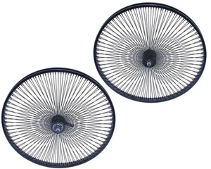 F&R VINTAGE LOWRIDER 29" Bicycle Steel (WHEEL SET) 144 Spoke 14g Black Bike - Picture 1 of 1