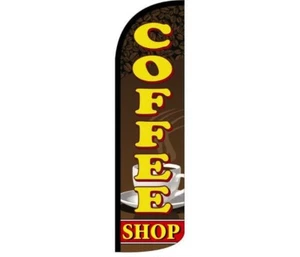 Coffee Shop Windless Standard Size Polyester Flag Sign Banner - Picture 1 of 1