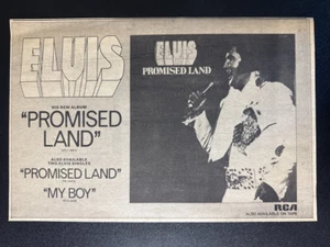 ELVIS PRESLEY - PROMISED LAND | 1970s MAGAZINE ADVERT 9X12" [M232] - Bild 1 von 1