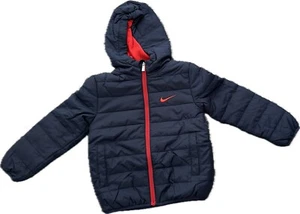 Nike Little Boys Just Do It Hooded Puffer Jacket Size 4 New - Picture 1 of 5