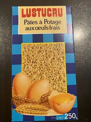 Rare Ancienne boite Publicitaire en Carton ￼pâtes LUSTUCRU 250g De 1987 - Photo 1/4